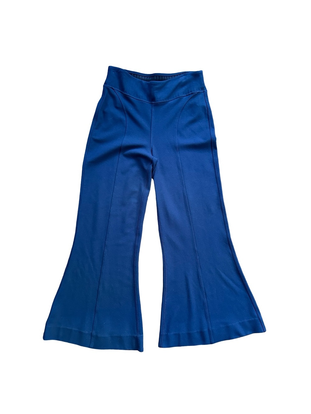 Kit and Ace Cobalt Flare Knit Pants